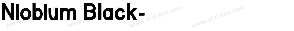 Niobium Black字体转换